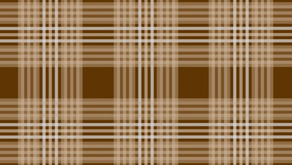 Brown and beige plaid fabric texture background