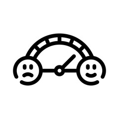 customer satisfaction line icon