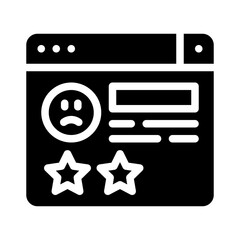 review glyph icon