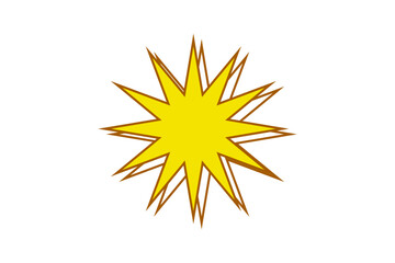 Sun Basic Graphic Sticker Design