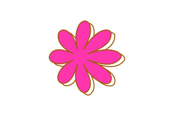 Flower Basic Graphic Sticker Design