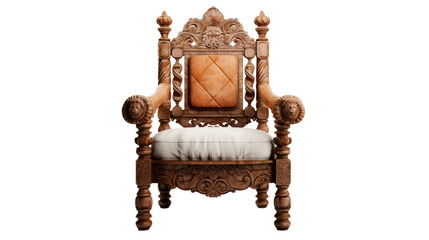 Fototapeta premium Chair antique furniture Interior design concept furniture for living isolated on clear png background and transparent background, AI generative.