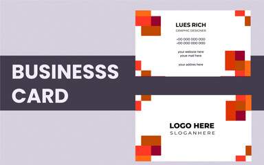 Creative modern name card and business card,Simple,Minimalist,Colorful,double sided business card template modern and clean style
