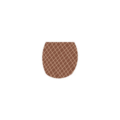 vector pot with brown and white colors illustration