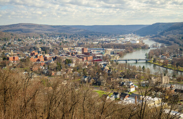 Overlook of Warren, PA From a high Point by the River
