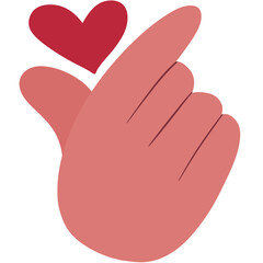 Valentine day love red pink mini heart