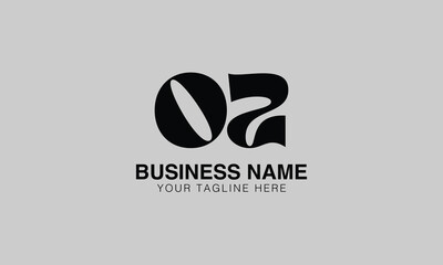 OZ o oz initial logo | initial based abstract modern minimal creative logo, vector template image. luxury logotype logo, real estate homie logo. typography logo. initials logo