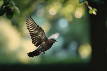 Naklejka premium Bird flying. Bird background. 