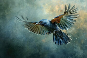 Bird flying. Bird background. 