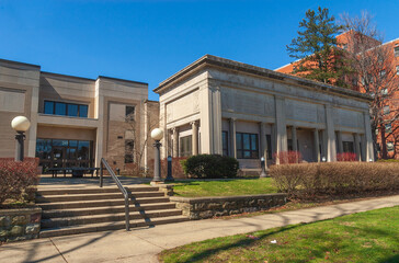 Fototapeta na wymiar Warren Public Library, Public library in Warren, Pennsylvania