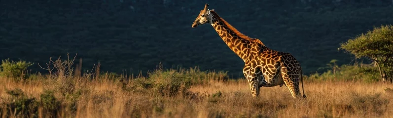 Fotobehang Giraffe background . Banner © kramynina