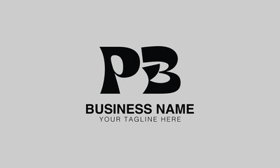 PB p pb initial logo | initial based abstract modern minimal creative logo, vector template image. luxury logotype logo, real estate homie logo. typography logo. initials logo
