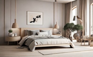 Leonardo Diffusion XL Cozy cute sofa with white furry sheepski