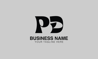 PD p pd initial logo | initial based abstract modern minimal creative logo, vector template image. luxury logotype logo, real estate homie logo. typography logo. initials logo