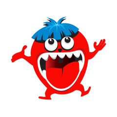 Make a Professional Cute Cartoon Monster Vector