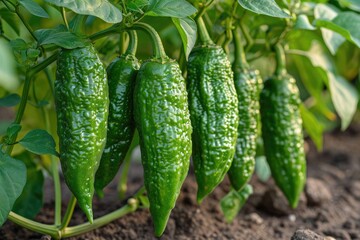 jalapeno pepper in the middle of the tree garden professional photography