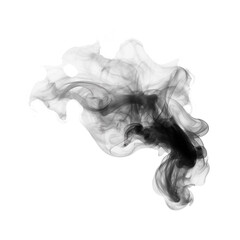 Heavy smoke isolated on transparent background