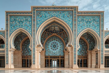 Mosque building exterior professional photography