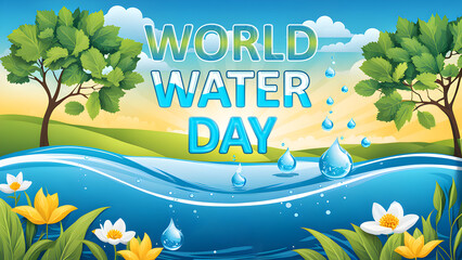 world water day background
