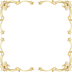 Golden frame with ornament