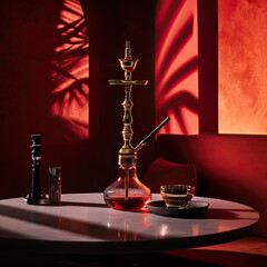 Hookah in a cozy interior room setting