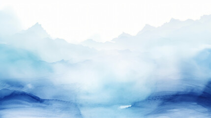 watercolor blue and white gradient abstract
