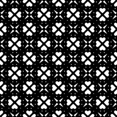 Monochrome pattern, Abstract texture for fabric print, card, table cloth, furniture, banner, cover, invitation, decoration, wrapping.seamless repeating pattern.Black and white color.
