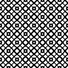 Fototapeta premium Monochrome pattern, Abstract texture for fabric print, card, table cloth, furniture, banner, cover, invitation, decoration, wrapping.seamless repeating pattern.Black and white color.