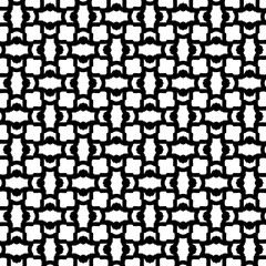 Monochrome pattern, Abstract texture for fabric print, card, table cloth, furniture, banner, cover, invitation, decoration, wrapping.seamless repeating pattern.Black and white color.