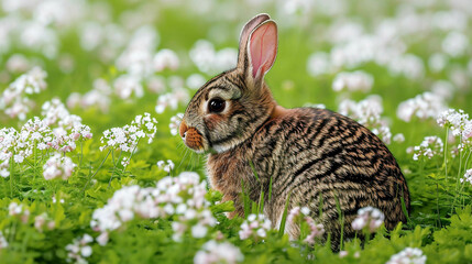easter bunny in grass