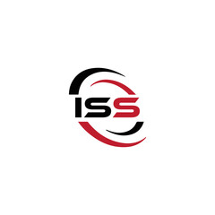ISS logo. I S S design. White ISS letter. ISS, I S S letter logo design. Initial letter ISS letter logo set, linked circle uppercase monogram logo. I S S letter logo vector design.	
