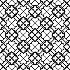 Monochrome pattern, Abstract texture for fabric print, card, table cloth, furniture, banner, cover, invitation, decoration, wrapping.seamless repeating pattern.Black and white color.