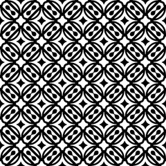 Monochrome pattern, Abstract texture for fabric print, card, table cloth, furniture, banner, cover, invitation, decoration, wrapping.seamless repeating pattern.Black and white color.