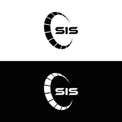SIS logo. S I S design. White SIS letter. SIS, S I S letter logo design. Initial letter SIS letter logo set, linked circle uppercase monogram logo. S I S letter logo vector design.	
