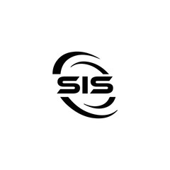 SIS logo. S I S design. White SIS letter. SIS, S I S letter logo design. Initial letter SIS letter logo set, linked circle uppercase monogram logo. S I S letter logo vector design.	
