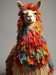 Farm Crafts: Embracing Llama Wool Delight in this Whimsical Montage of Farm Animals
