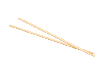 Sushi chopsticks isolated on a white background.