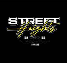 Streetwear Design, Urban Style, Text Slogan. Print Pattern Design for T-shirts, Jackets or Screen Printing.