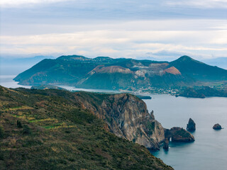 Fototapeta premium Lipari Eolie Islands, Sicily, Italy.