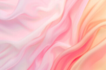 Obraz premium Abstract gradient background with waves in pastel colors. Winter, spring theme. Peaceful versatile backdrop for any creative project or design. Pink, peach, soft hues.