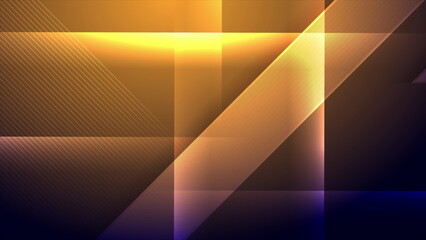Orange glowing stripes abstract tech background