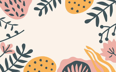 Floral abstract background poster. Good for fashion fabrics, postcards, email header, wallpaper, banner, events, covers, advertising, and more. Valentine's day, women's day, mother's day background.