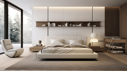 Sleek Simplicity: Embracing Minimalism in a Contemporary Bedroom