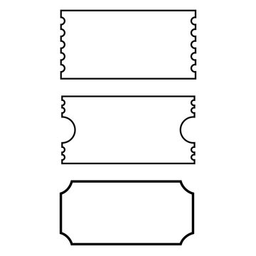 recommend clip art: Ticket vector icon set. Movie or theatre coupon illustration sign collection.