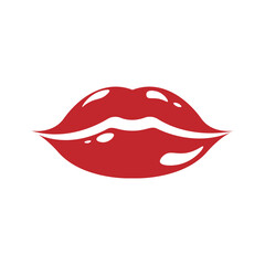 Lips vector icon set. kiss illustration sign collection.  woman symbol. love logo.