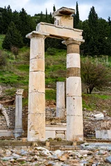 Deurstickers The Rhodian Peristyle and the Prytaneum in the Ancient City of Ephesus. © Erman Gunes