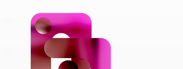 Serene Symmetry. Minimalist Lines and Circles Merge in a Tranquil Dance of Gradients, Shaping an Enchanting Abstract Backdrop of Elegance