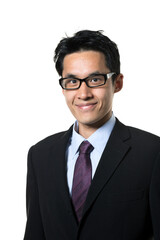 Portrait of a happy Asian businessman.