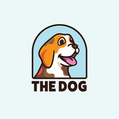 Dog logo mascot cartoon character