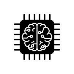 artificial intelligence icon vector illustration design in trendy style